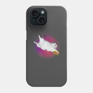 funny burger cat galaxy Phone Case