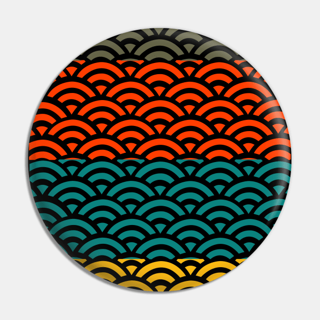 Retro Japanese Clouds Pattern RE:COLOR 02 Pin by HCreatives