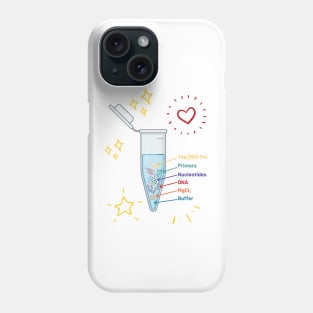 The Perfect PCR Polymerase Chain Reaction Process Steps Chemicals Biology Science Pipette Tubes Phone Case