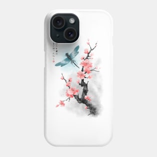 Ink Dragonfly Phone Case