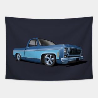 1980 Chevrolet C10 pickup in two tone blues Tapestry