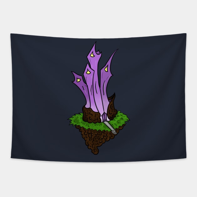Amethyst Tower Tapestry by GeekVisionProductions
