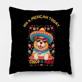 Chow Chow Dog Cinco de Mayo Pillow