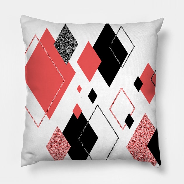 Scattered Diamonds Pillow by Heartfeltarts