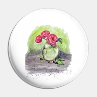 Summer Peonies Pin