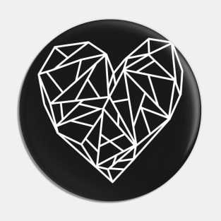 Geometric Heart Pin