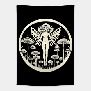 Queen of Mushrooms | Circle Tapestry