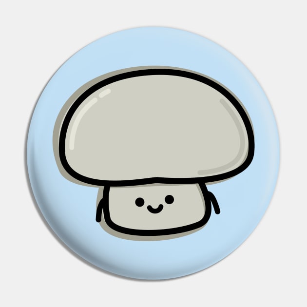 Cute Mushroom Pin by happyfruitsart