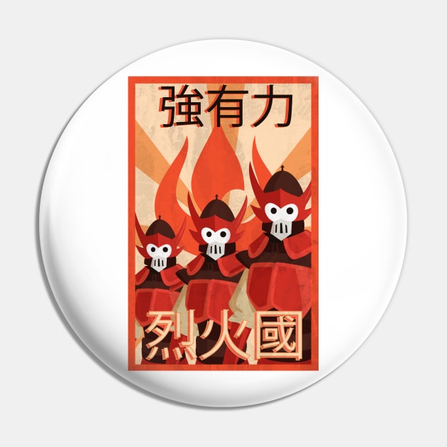 Strong, Brave, Nation of Fire Pin by sparkmark