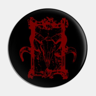 Ram Skull In Victorian Picture Frame Pin