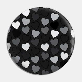 Love heart pattern 3 Pin