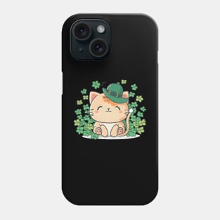 Cat Leprechaun Funny Cat Lover Shamrock St Patrick's Day Phone Case