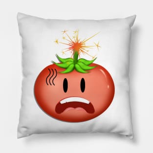 Funny Tomato Tshirt Pillow