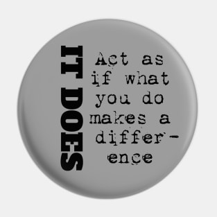 You Make A Difference Pin