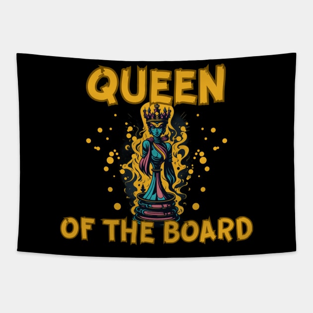 Chess - Queen of the board Tapestry by William Faria