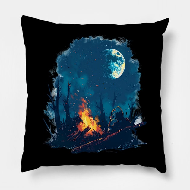 Dark Souls Zesty Zones Pillow by Skeleton. listening to music