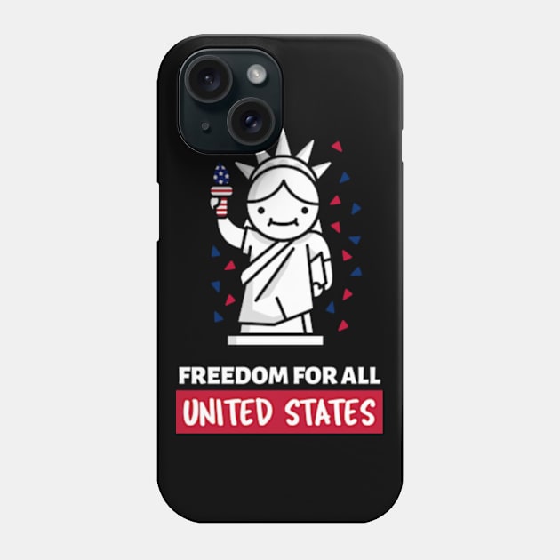 Freedom for All 4th of July Design Phone Case by Life of an Accountant