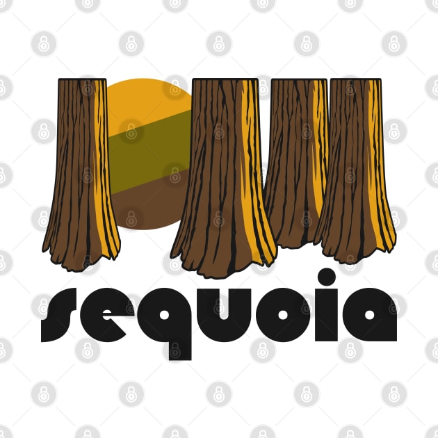 Retro Sequoia ))(( Tourist Souvenir National Park Design by darklordpug