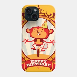 happy birthday monkey Phone Case