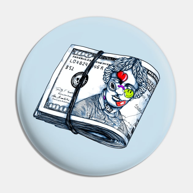 Classic Dollar Pin by fakeface