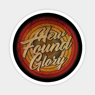 arjunthemaniac,circle retro faded New Found Glory Magnet