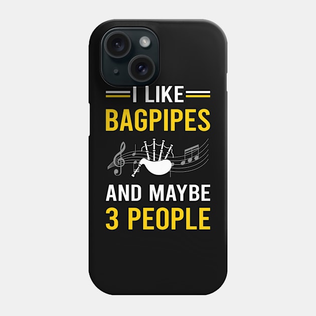 3 People Bagpipe Bagpipes Bagpiper Phone Case by Good Day