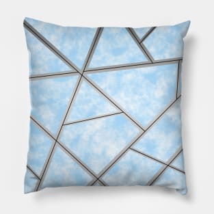 Blue/Silver Pattern Pillow