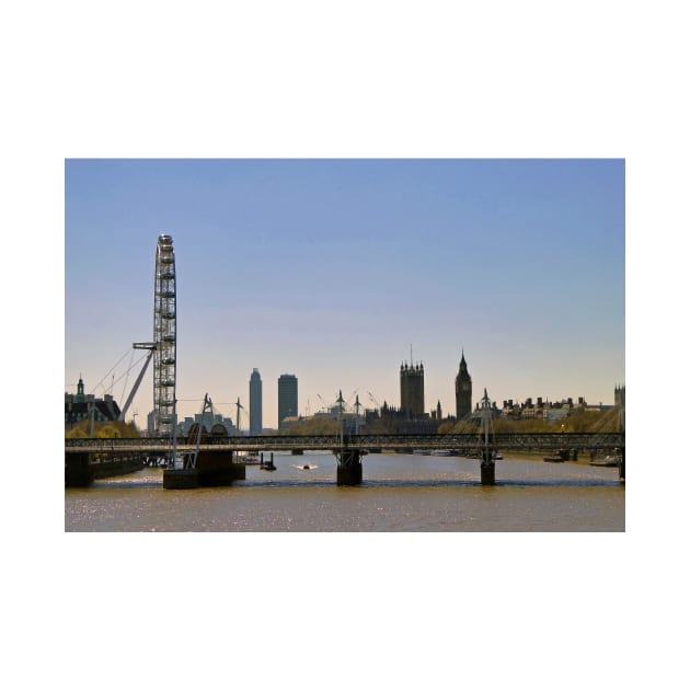 London Eye Houses of Parliament England by AndyEvansPhotos