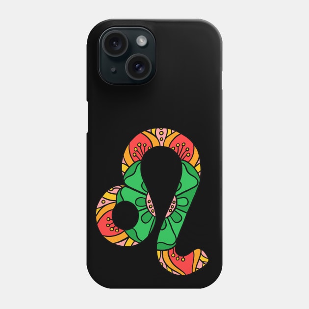 Leo Zodiac Sign Phone Case by isstgeschichte