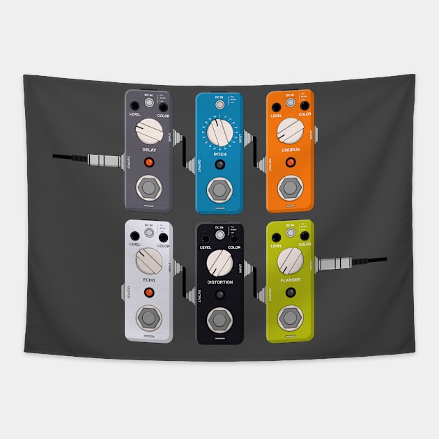 Guitar effects pedals Tapestry by Polikarp308