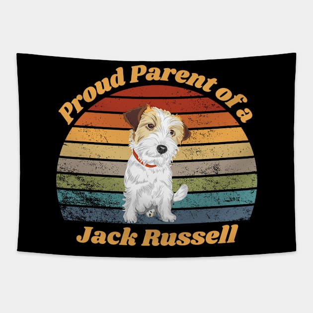 Proud Parent of a Jack Russell Tapestry by RAMDesignsbyRoger