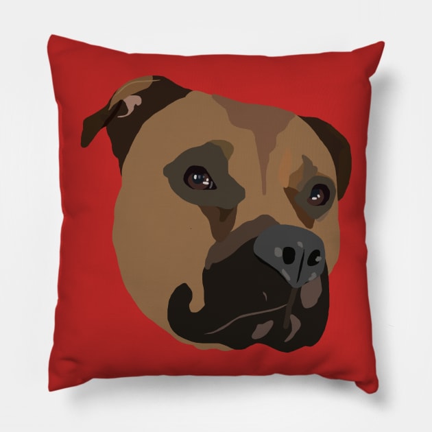 Boxer Pillow by ElviaMontemayor