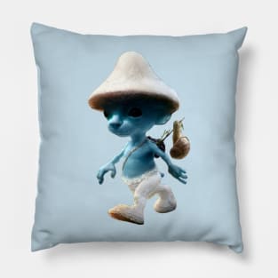 Blue Smurf Cat Meme Pillow