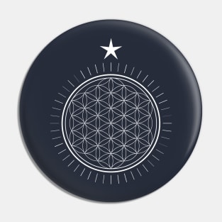Sacred Geometry the Flower of Life Pin
