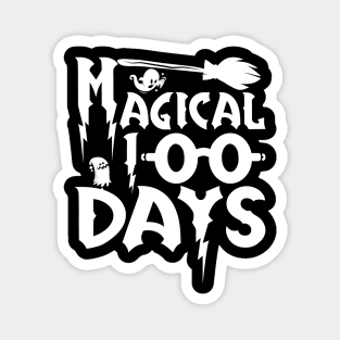 Magical 100th Day of School Teachers Kids Child Happy 100 Days Magnet