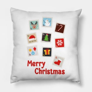 Cute Postage Stamps | Christmas Gift Idea Pillow