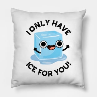 I Only Have Ice For You Cute Pun Pillow