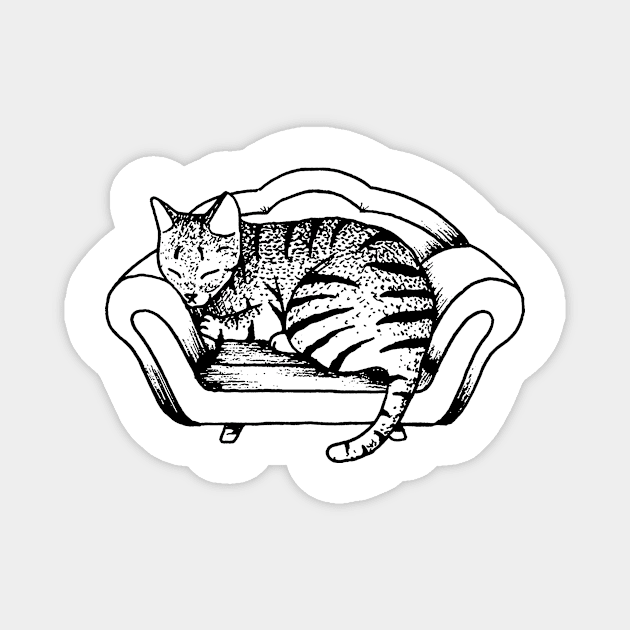 Tiger Cat Sofa Magnet by RicardoCarn