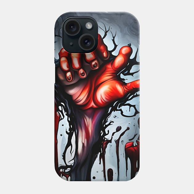 scary hand Phone Case by mdr design