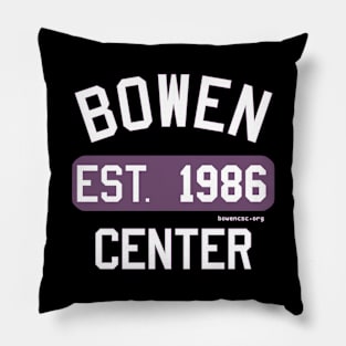 Bowen Center 1986 (Purple White Full) Pillow