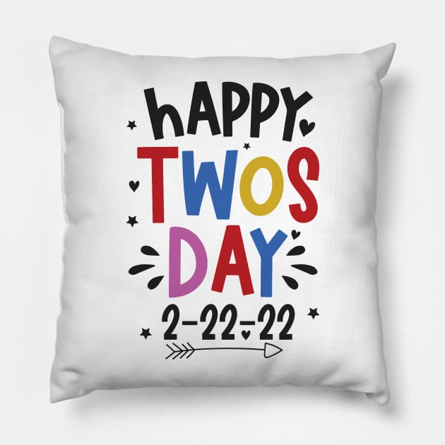 Happy Twosday Pillow by SrboShop