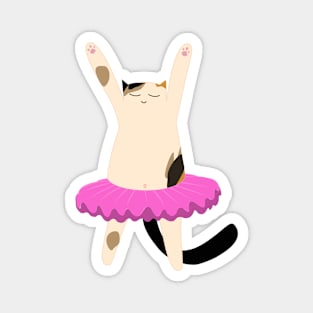 Calico cat dancing Magnet