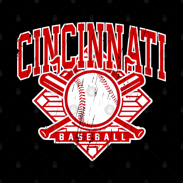 Vintage Cincinnati Baseball by funandgames