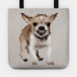 Angry Pixel Art Chihuahua Tote