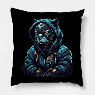 Cyberpunk Panther Pillow