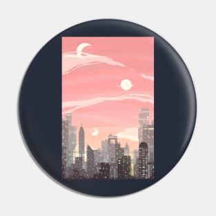 Peach sunrise Pin