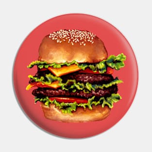 Double Cheeseburger Pin