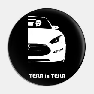 Tesla in Tesla Pin