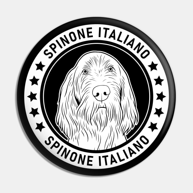 Spinone Italiano Fan Gift Pin by millersye