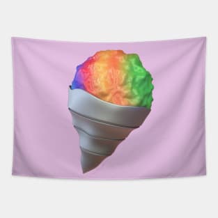 Rainbow Snowcone in 3D 🍧 Tapestry